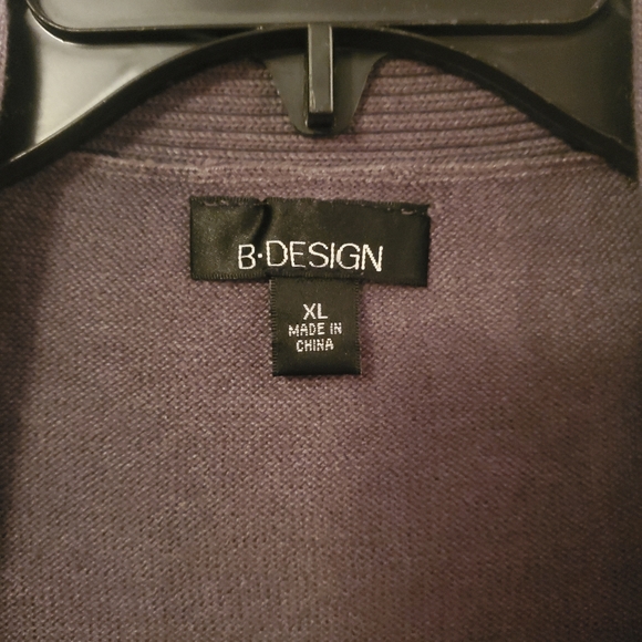 Gray Open Front Cardigan - Picture 3 of 4